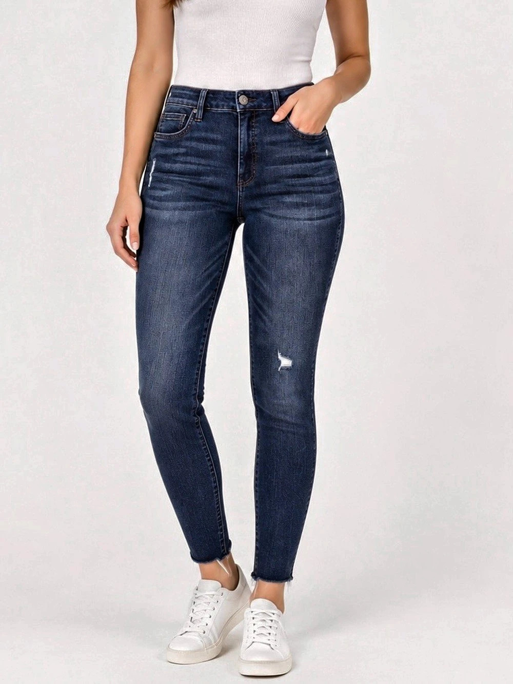 KUT from the Kloth 6 NWT Connie High Rise Fab Ab Ankle Skinny Jeans KP1395MA1